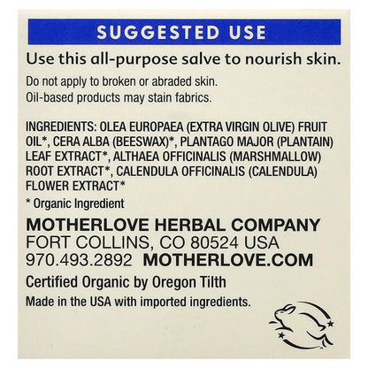 Motherlove, Green Salve, 1 fl oz (29.5 ml)