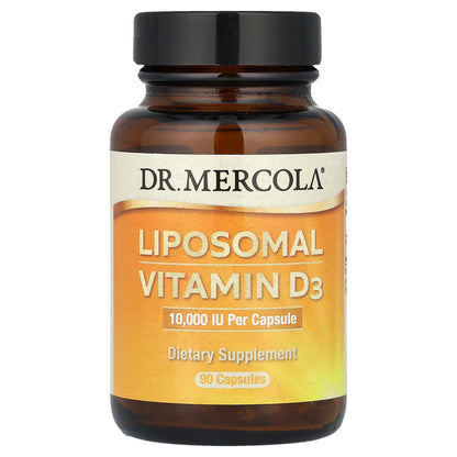 Dr. Mercola, Liposomal Vitamin D3 , 10,000 IU, 90 Capsules