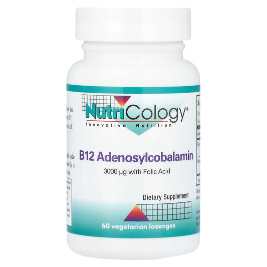 Nutricology, B12 Adenosylcobalamin, 60 Vegetarian Lozenges