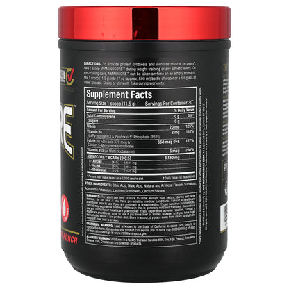 ALLMAX, AMINOCORE™ BCAA, Fruit Punch, 0.76 lbs (345 g)