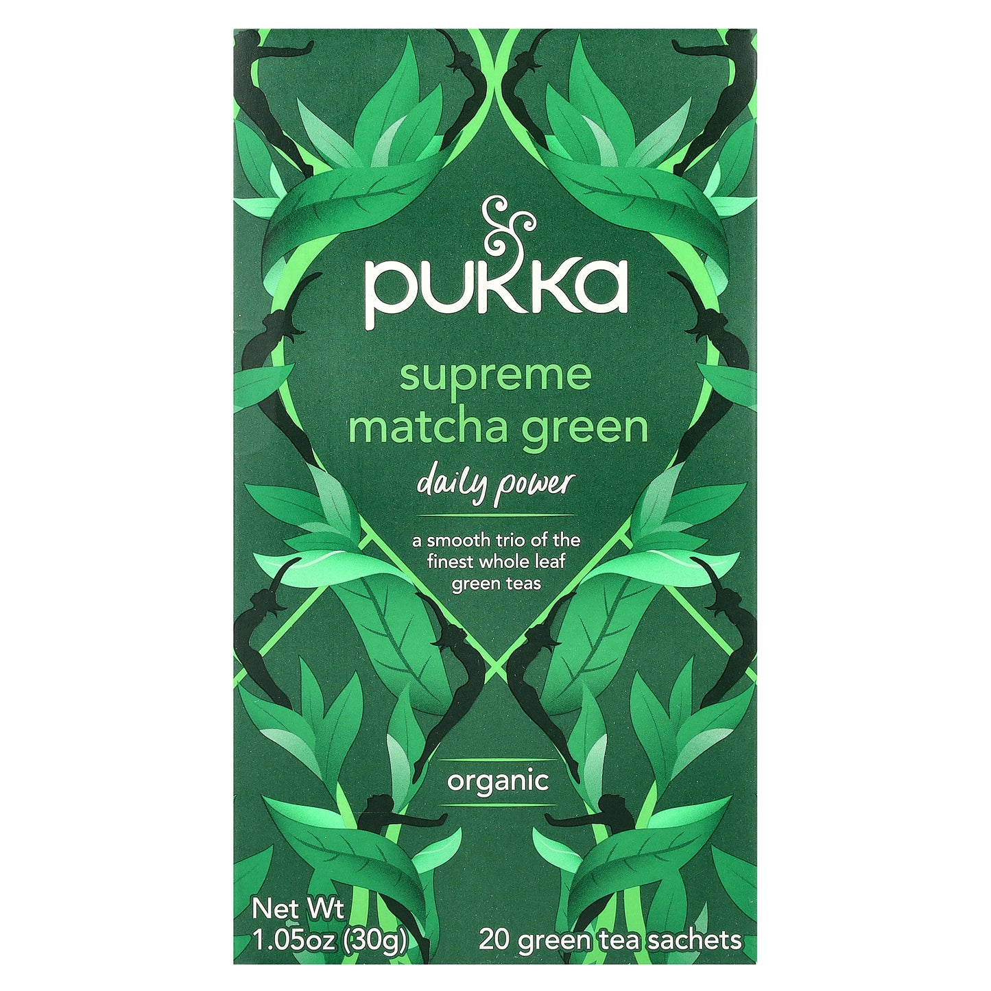 Pukka Herbs, Organic Green Tea, Supreme Matcha Green, 20 Sachets, 1.05 oz (30 g)