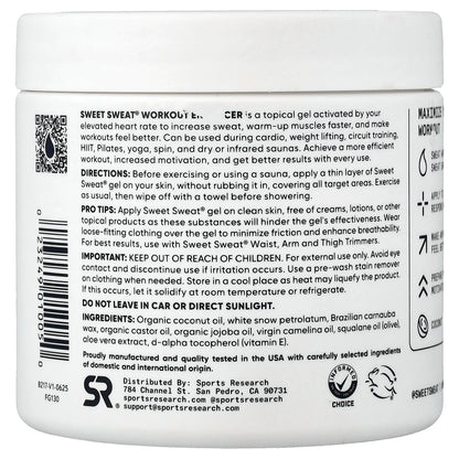 Sports Research, Sweet Sweat®, Workout Enhancer, Coconut, 13.5 oz (383 g)