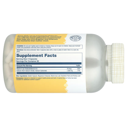 Solaray, Calcium Citrate with Vitamin D-3, 240 Capsules