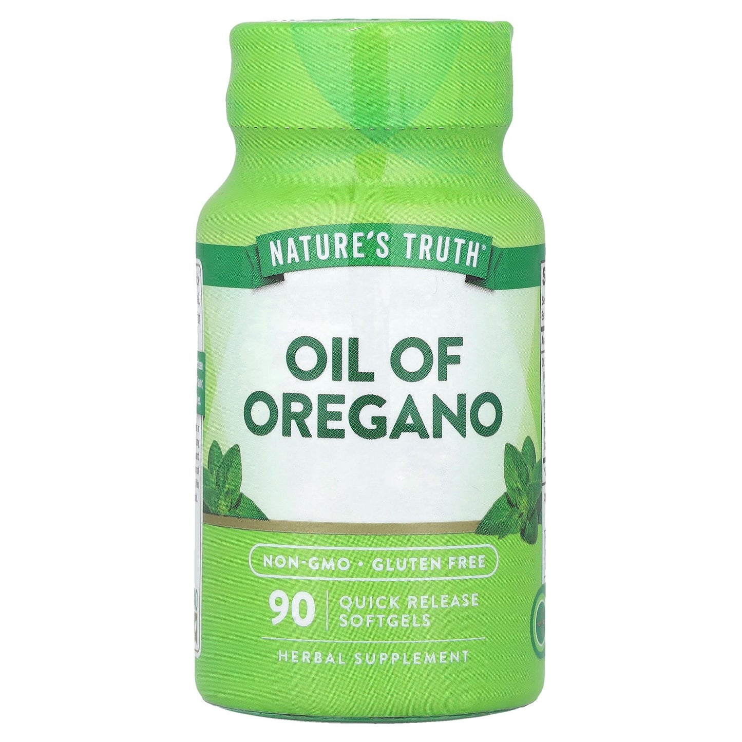 Nature's Truth, Oil Of Oregano, 90 Quick Release Softgels (1,500 mg per Softgel)