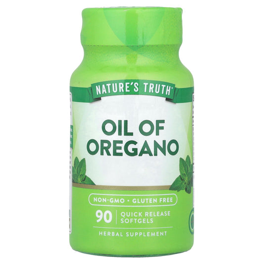 Nature's Truth, Oil Of Oregano, 90 Quick Release Softgels (1,500 mg per Softgel)