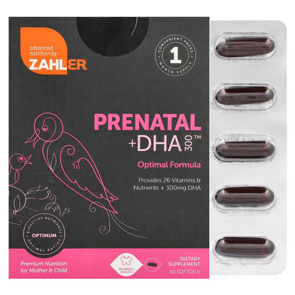 Zahler, Prenatal + DHA 300, 120 Softgels