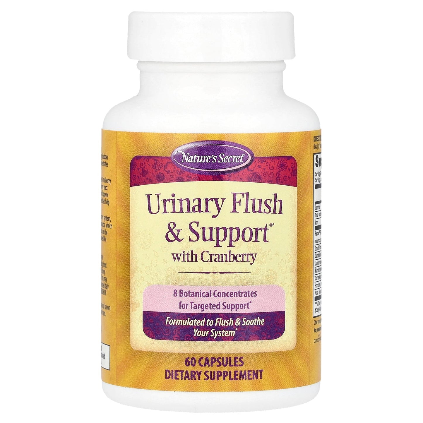 Nature's Secret, Urinary Flush & Support® with Cranberry, 60 Capsules