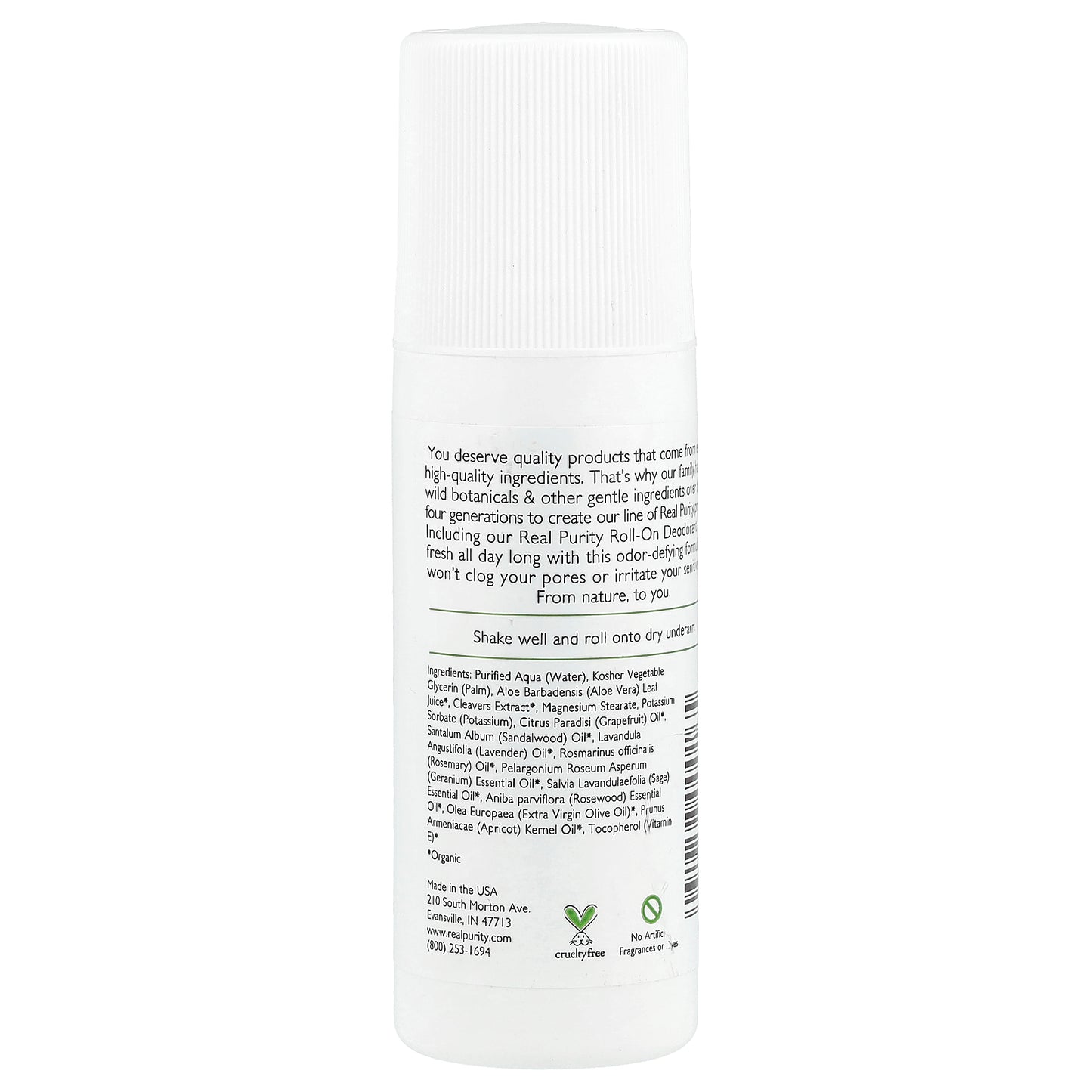 Real Purity, Roll-On Deodorant, 3 fl oz