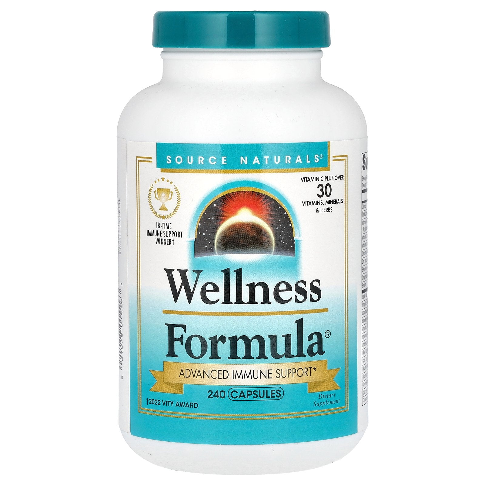 Source Naturals, Wellness Formula, Advanced Immune Support, 240 Capsules