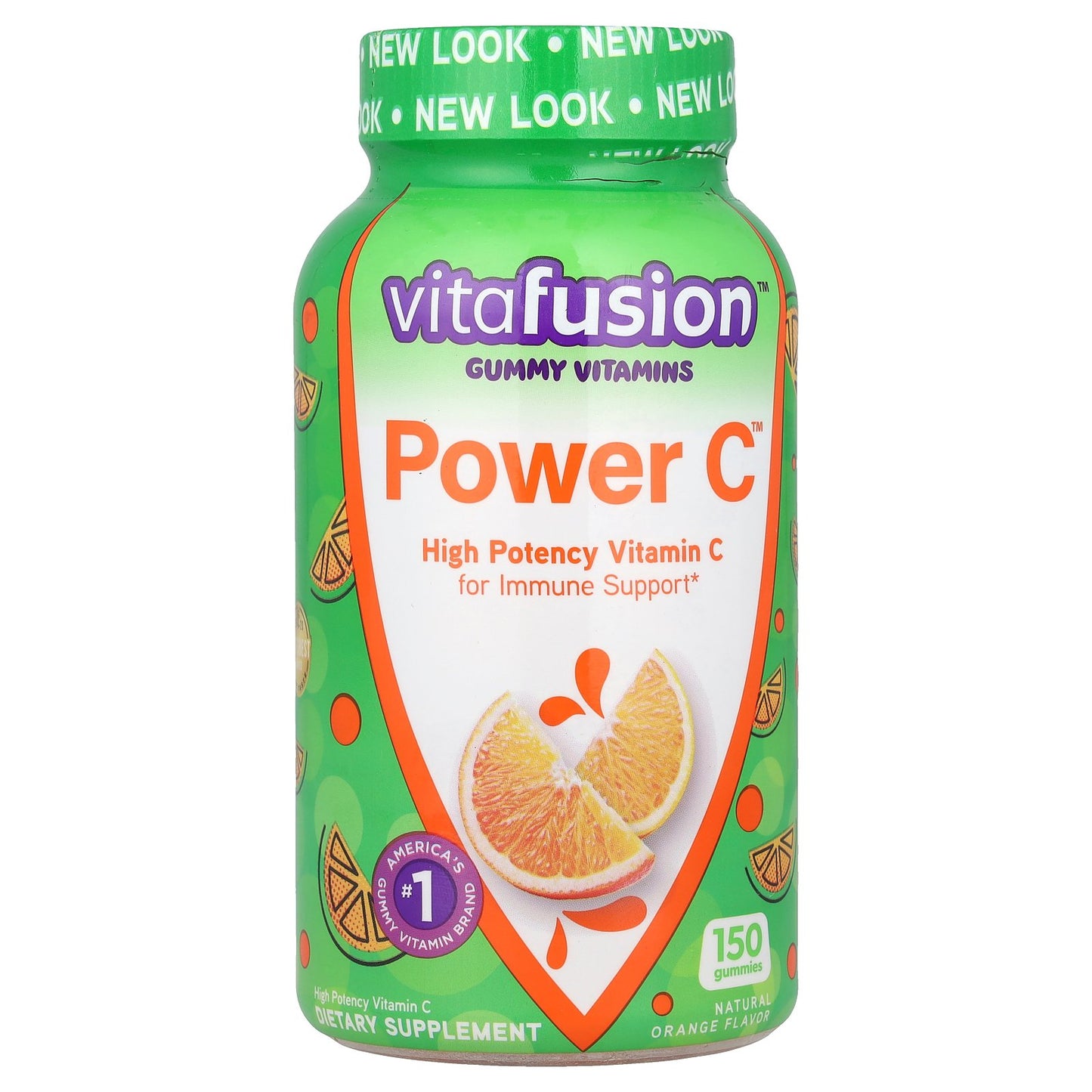 VitaFusion, Power C™, High Potency Vitamin C Gummies, Natural Orange, 150 Gummies