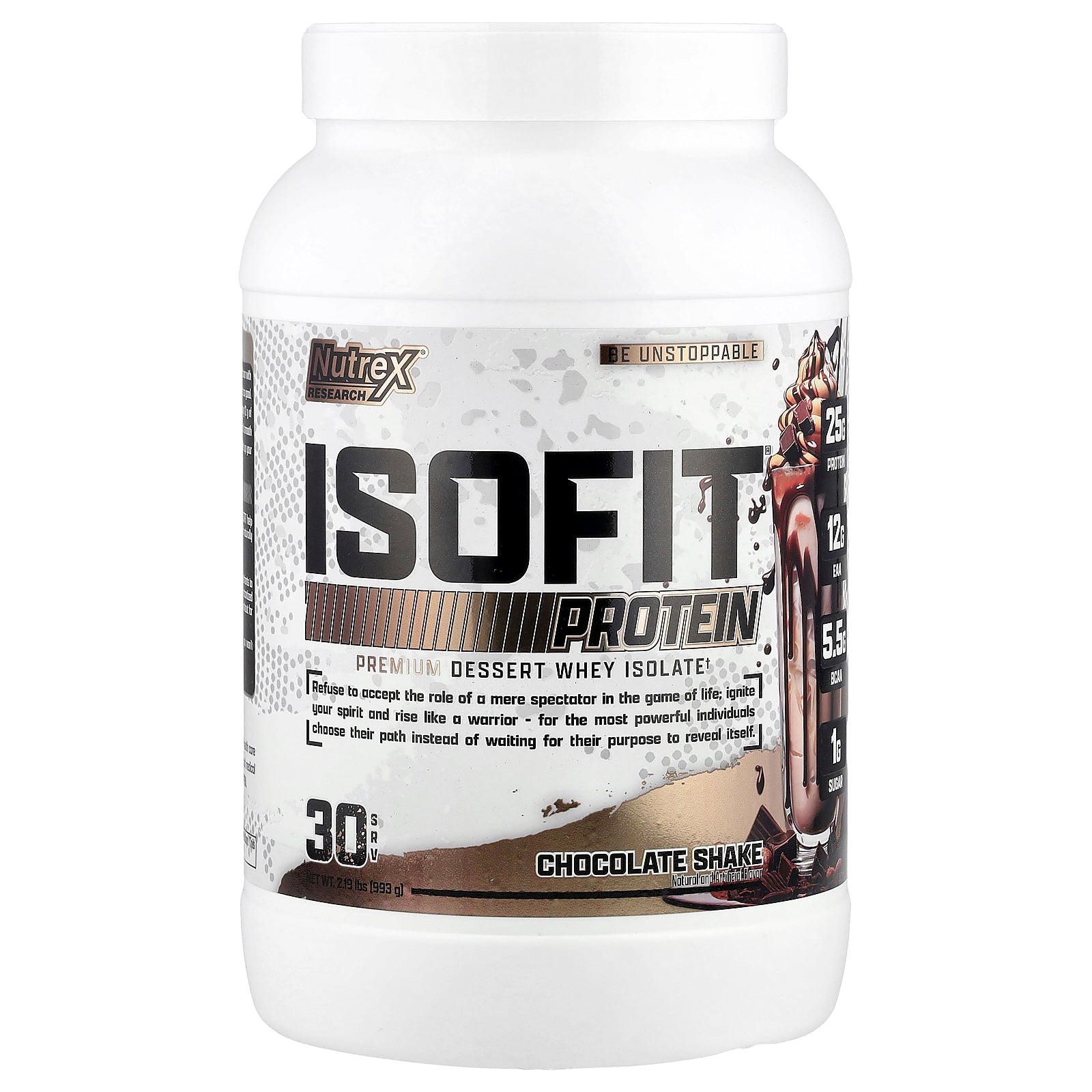 Nutrex Research, IsoFit® Protein, Chocolate Shake, 2.19 lb (993 g)