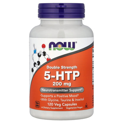 NOW Foods, 5-HTP With Glycine, Taurine & Inositol, 120 Veg Capsules