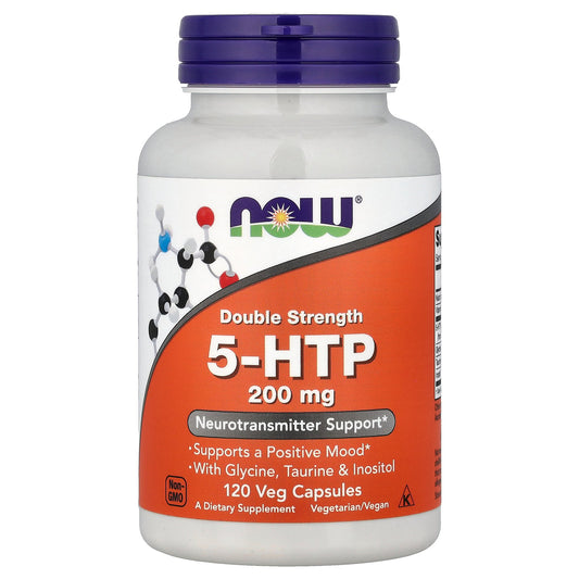 NOW Foods, 5-HTP With Glycine, Taurine & Inositol, 120 Veg Capsules