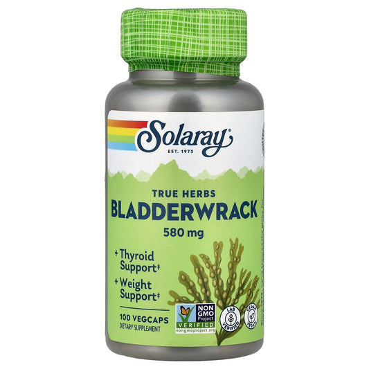 Solaray, True Herbs, Bladderwrack, 580 mg, 100 VegCaps