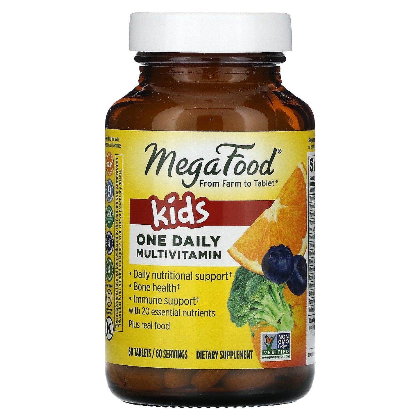 MegaFood, Kids One Daily Multivitamin, 60 Tablets