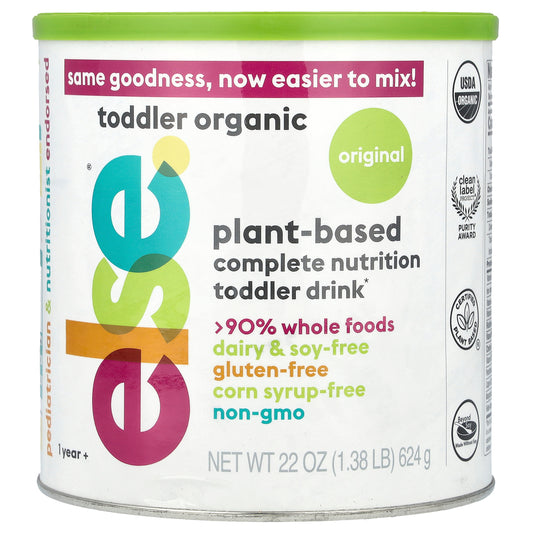 Else, Plant-Based Complete Nutrition Toddler Drink, Original, 1 Year +, 22 oz (624 g)