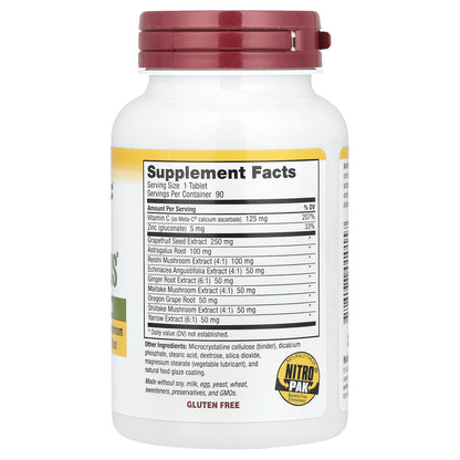 NutriBiotic, DefensePlus®, Maximum Strength, 90 Vegan Tablets