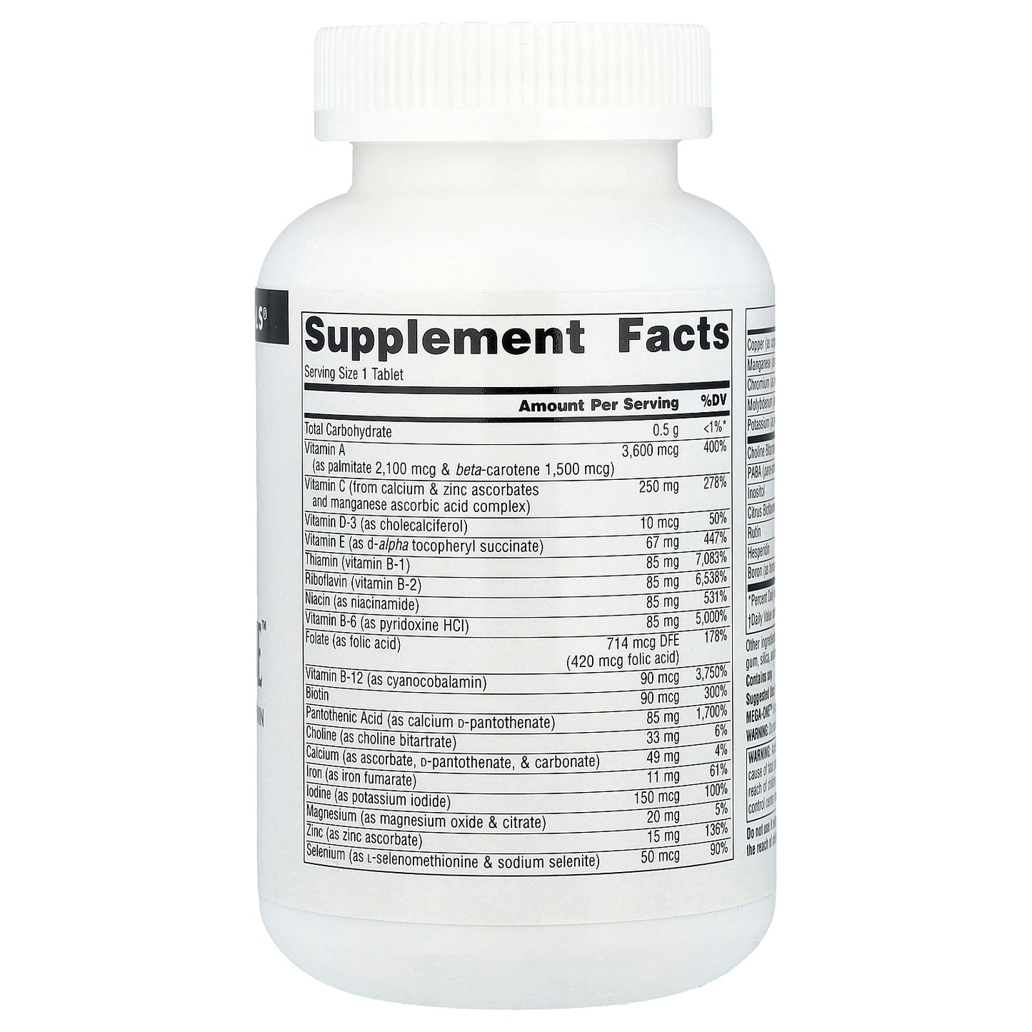 Source Naturals, Mega-One™, High Potency Multi-Vitamin With Minerals, 180 Tablets