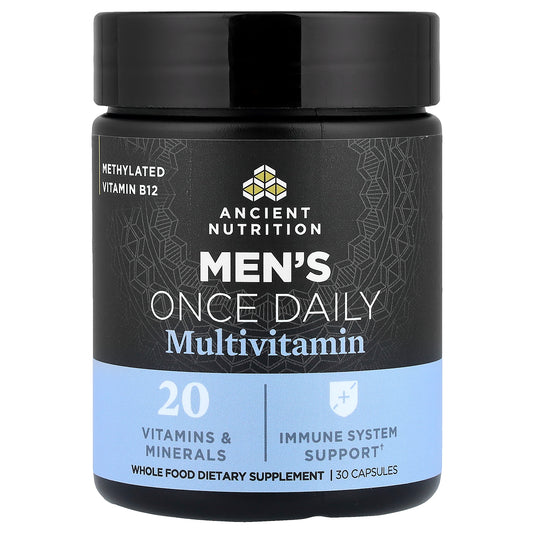 Ancient Nutrition, Men's Once Daily Multivitamin, 30 Capsules