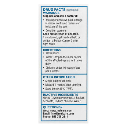 Optimel, Manuka+™ Dry Eye Drops, 0.34 oz (10 ml)