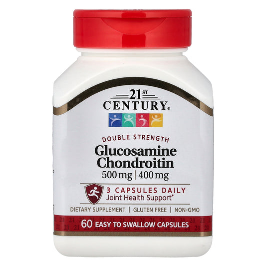 21st Century, Glucosamine Chondroitin, 500 mg/400 mg, 60 Easy To Swallow Capsules