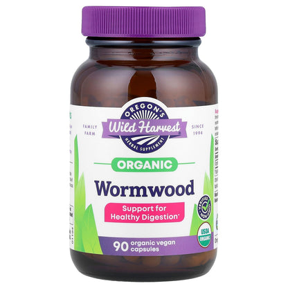 Oregon's Wild Harvest, Organic Wormwood, 90 Organic Vegan Capsules (260 mg per Capsule)