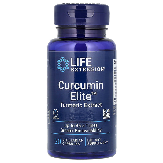 Life Extension, Curcumin Elite, Turmeric Extract, 30 Vegetarian Capsules