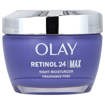 Olay, Retinol 24, Night Moisturizer, Fragrance Free, 1.7 oz (48 g)