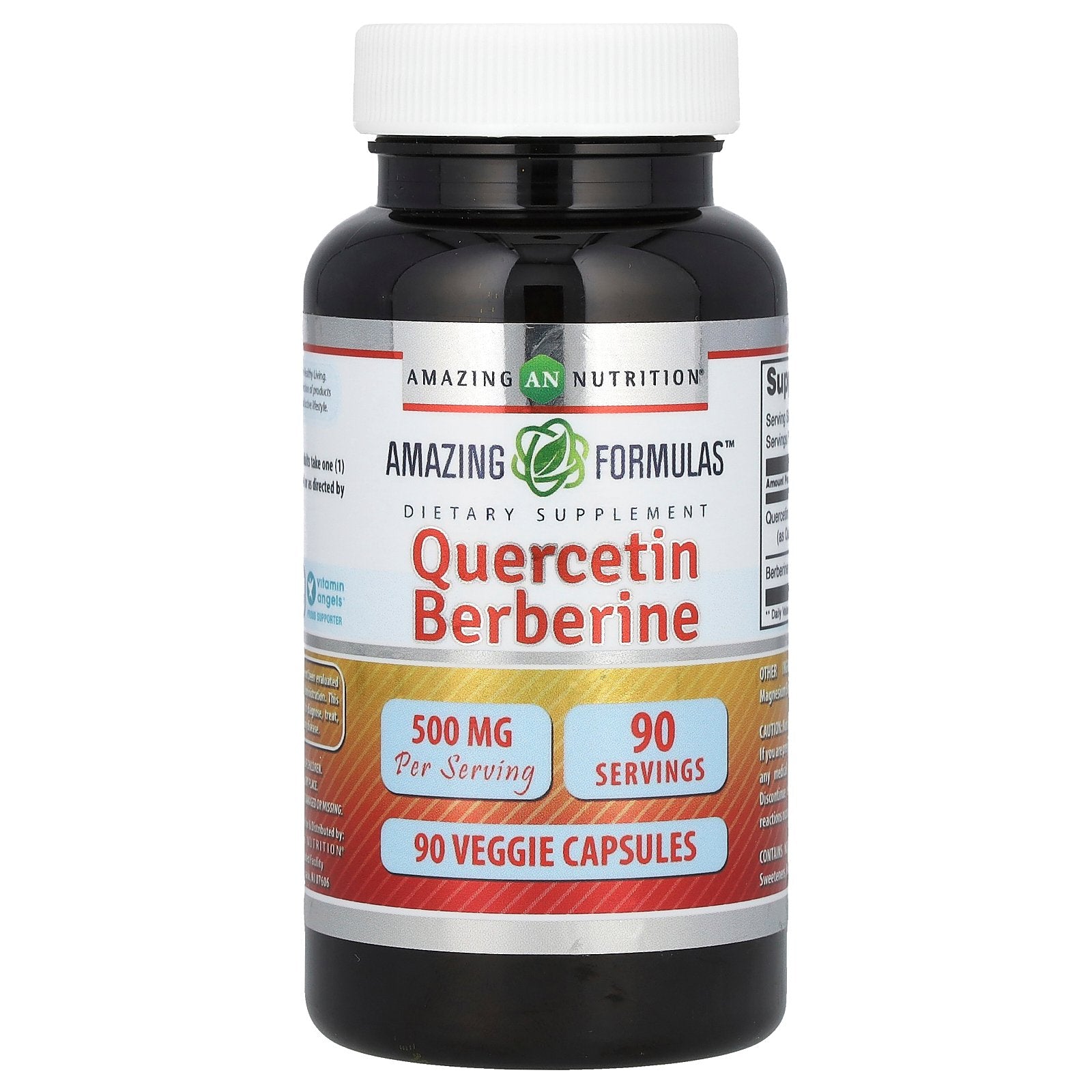 Amazing Nutrition, Amazing Formulas, Quercetin Berberine, 90 Veggie Capsules