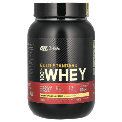 Optimum Nutrition, Gold Standard® 100% Whey, French Vanilla Creme, 2 lb (907 g)