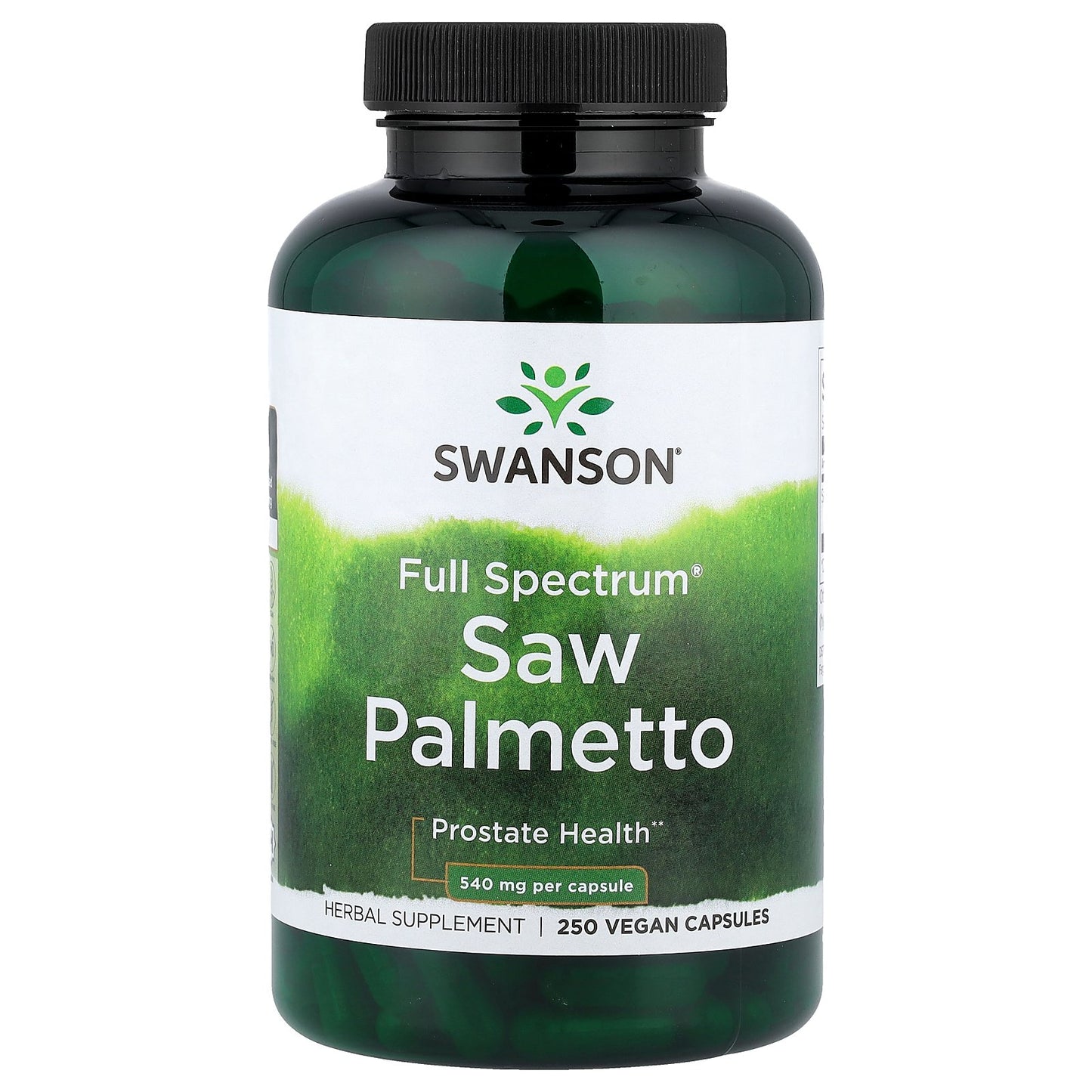 Swanson, Full Spectrum® Saw Palmetto, 540 mg, 250 Vegan Capsules