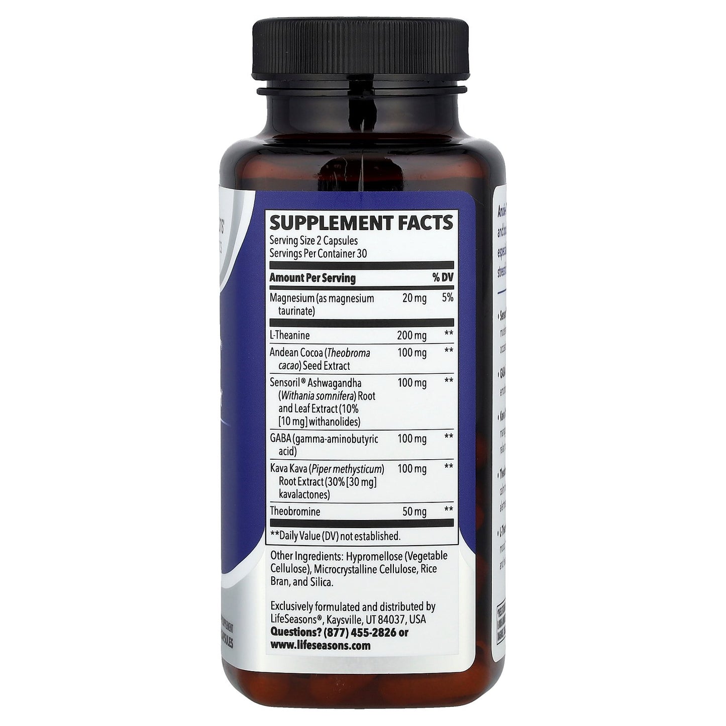 LifeSeasons, Anxie-T® Stress Support, 60 Veg Capsules