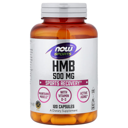 NOW Foods, Sports, HMB, 500 mg, 120 Capsules