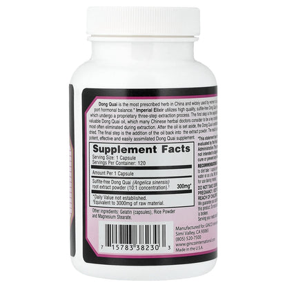 Imperial Elixir, Dong Quai™, 120 Capsules (300 mg per Capsule)