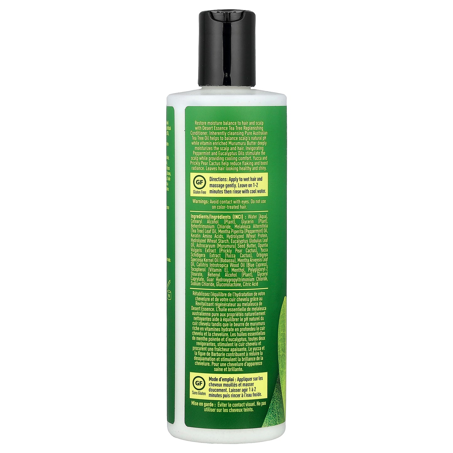Desert Essence, Tea Tree Replenishing Conditioner With Peppermint and Yucca , 12.7 fl oz (375 ml)