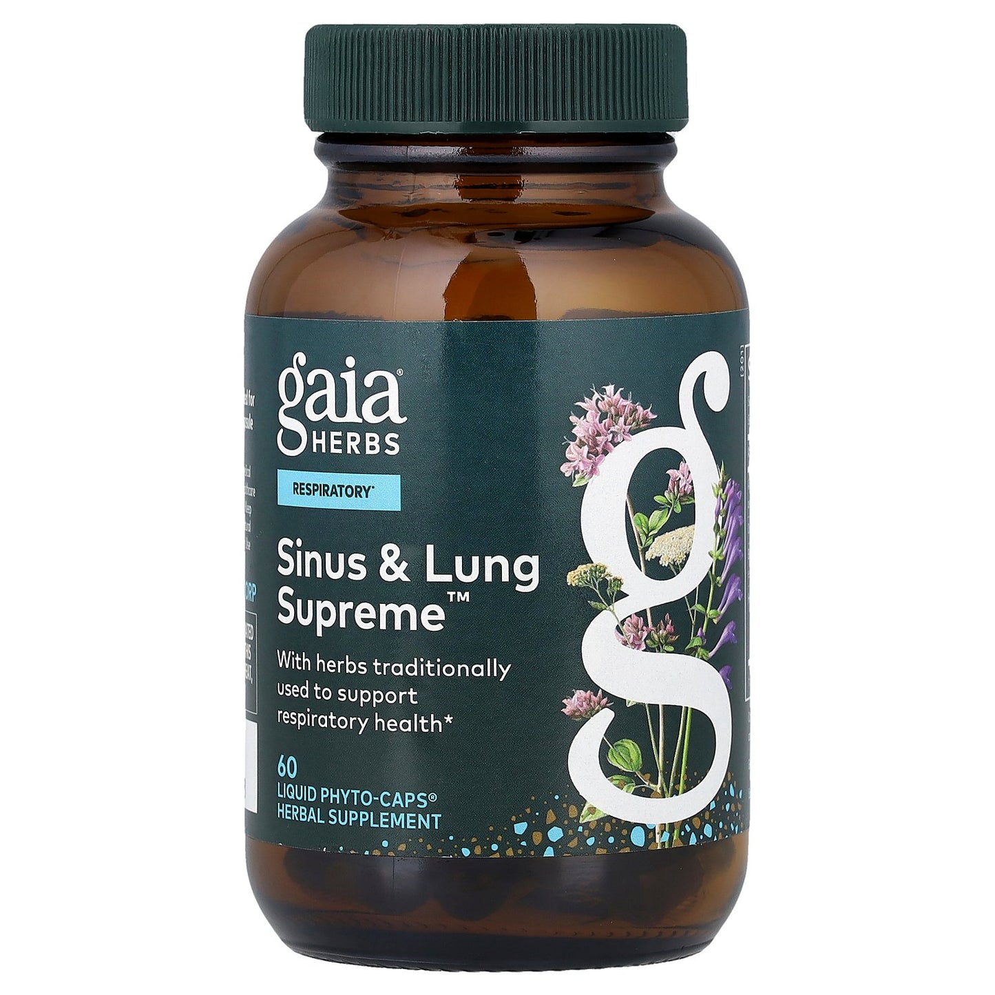 Gaia Herbs, Sinus & Lung Supreme™, 60 Liquid Phyto-Caps®
