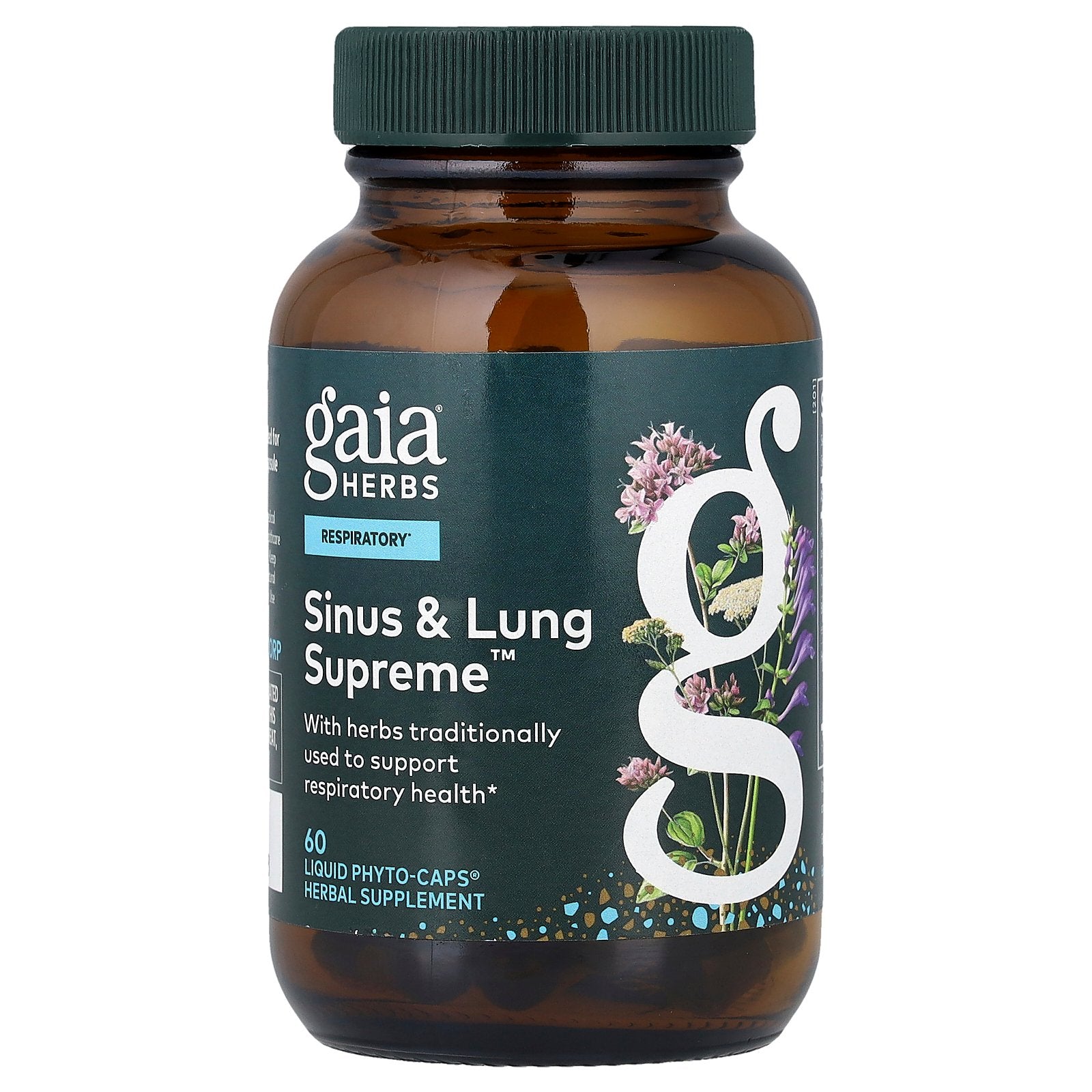 Gaia Herbs, Sinus & Lung Supreme™, 60 Liquid Phyto-Caps®