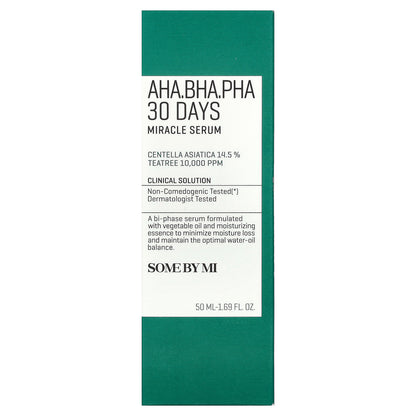 SOME BY MI, AHA, BHA, PHA  30 Days Miracle Serum, 1.69 fl oz (50 ml)