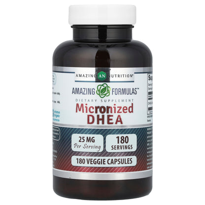 Amazing Nutrition, Micronized DHEA, 25 mg, 180 Veggie Capsules