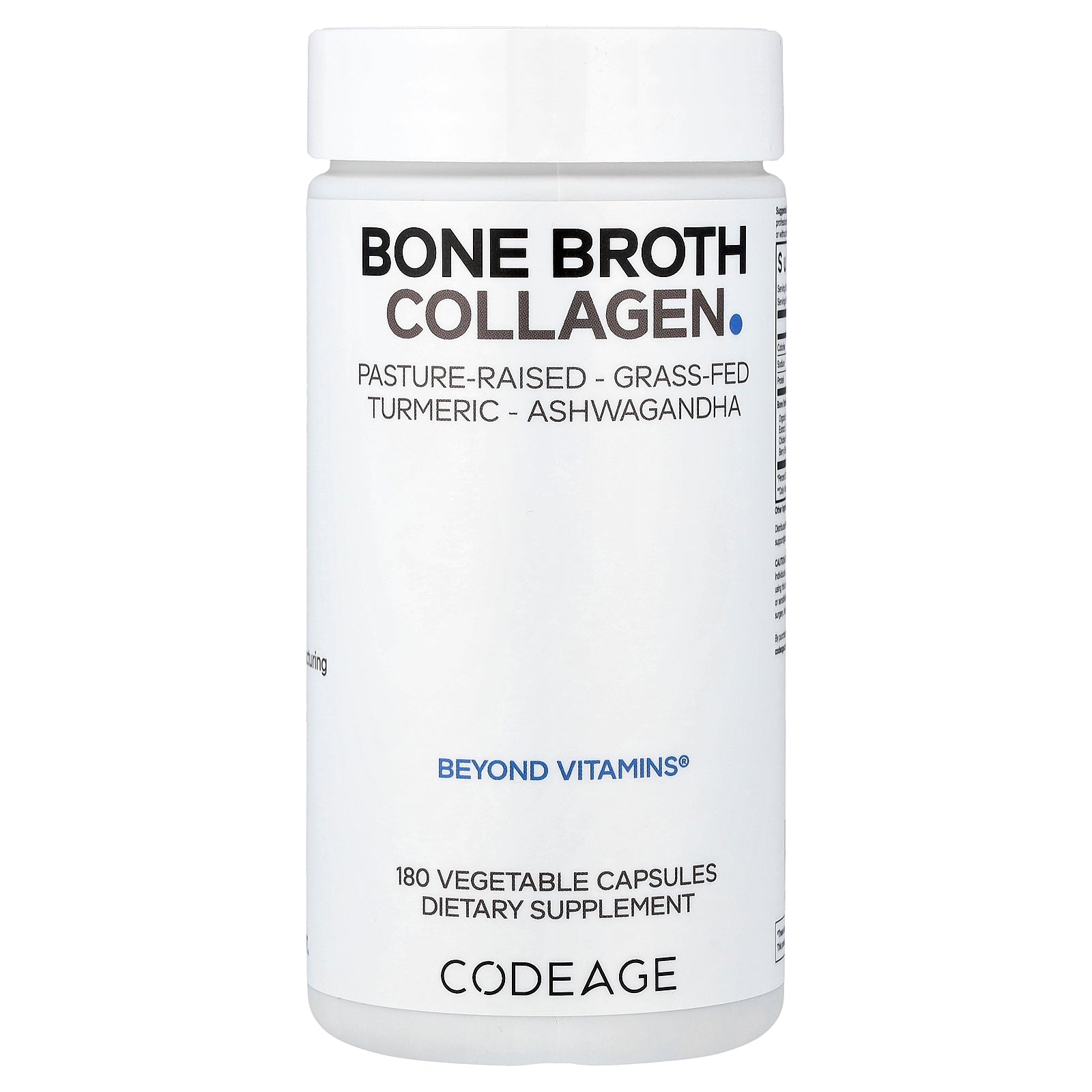 Codeage, Bone Broth Collagen, 180 Vegetable Capsules