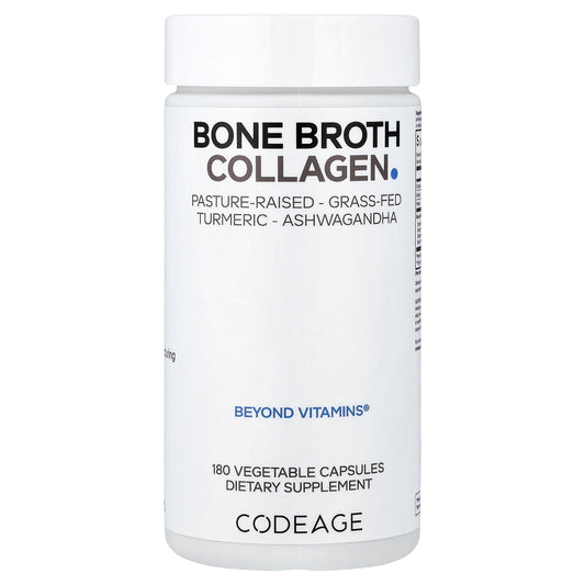 Codeage, Bone Broth Collagen, 180 Vegetable Capsules