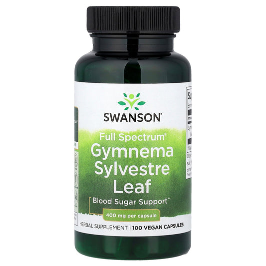 Swanson, Full Spectrum® Gymnema Sylvestre Leaf, 400 mg, 100 Vegan Capsules