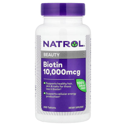 Natrol, Biotin, 200 Tablets