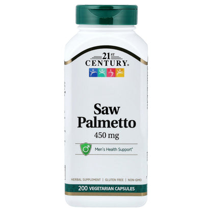 21st Century, Saw Palmetto, 200 Vegetarian Capsules
