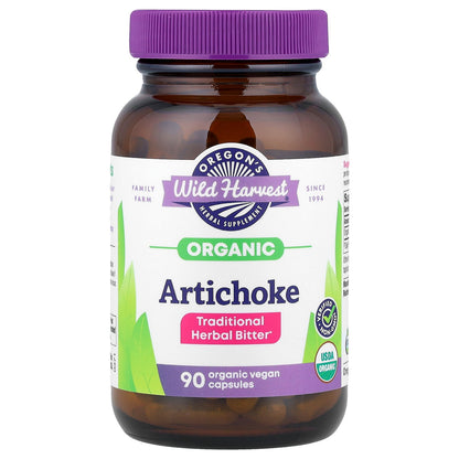 Oregon's Wild Harvest, Organic Artichoke, 90 Organic Vegan Capsules (300 mg per Capsule)