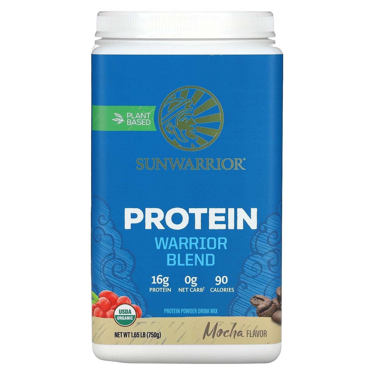 Sunwarrior, Warrior Blend, Protein, Mocha, 1.65 lb (750 g)