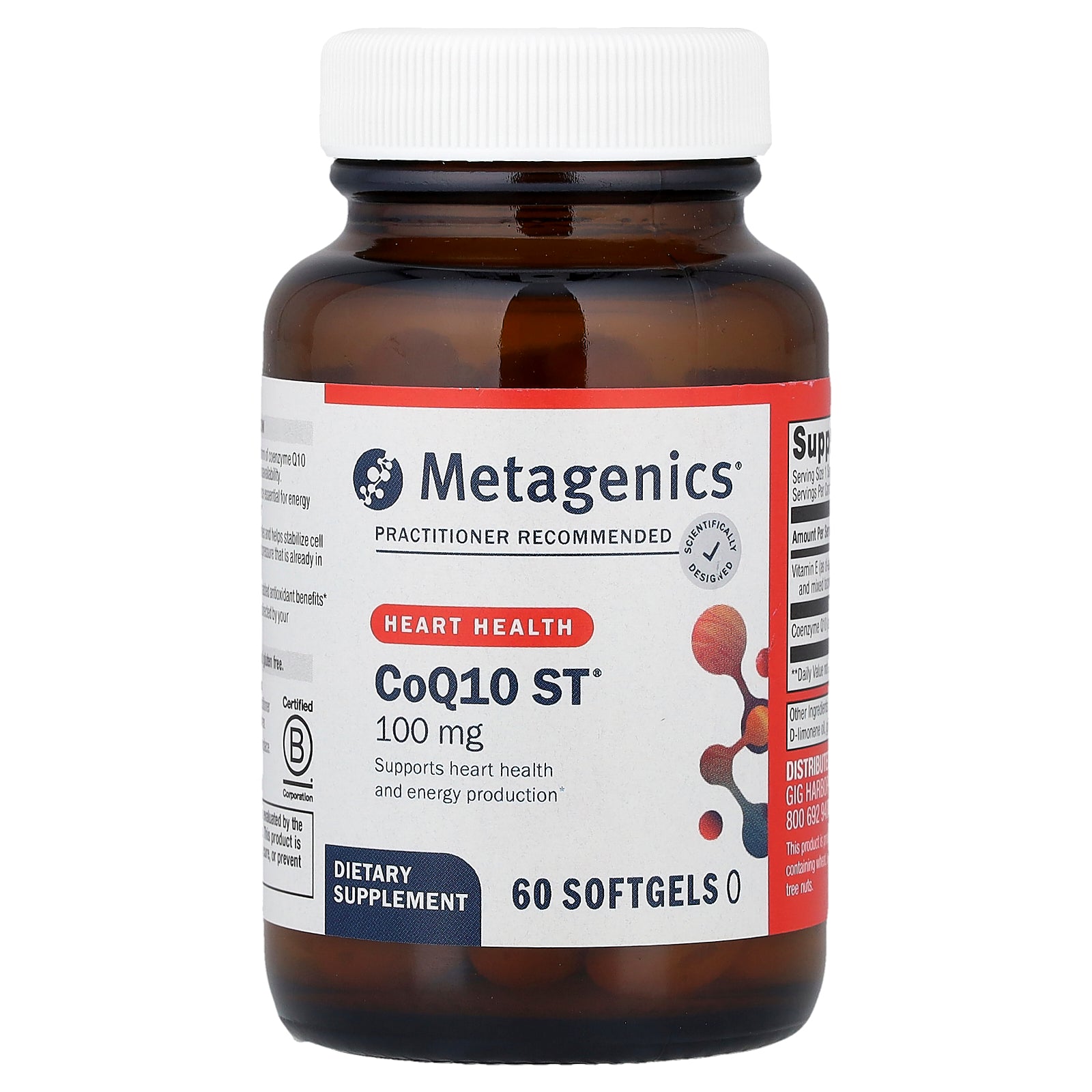 Metagenics, CoQ10 ST®, 100 mg, 60 Softgels