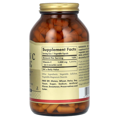 Solgar, Vitamin C, 1,000 mg, 250 Vegetable Capsules