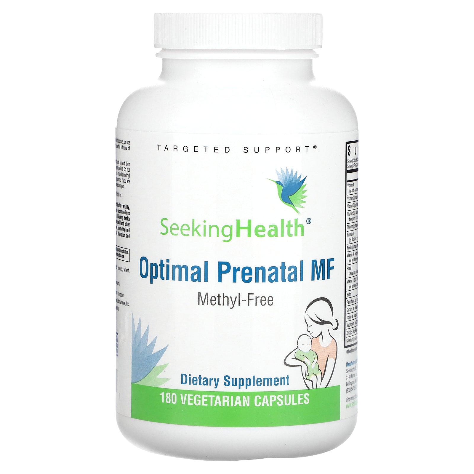 Seeking Health, Optimal Prenatal MF, 180 Vegetarian Capsules