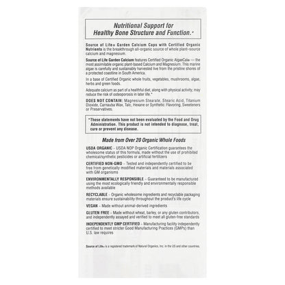 NaturesPlus, Source of Life®, Garden®, Calcium, 120 Vegan Capsules